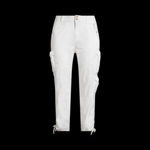 Lauren Ralph Lauren Black Label White Shantung Cargo Pant Women's size 14W